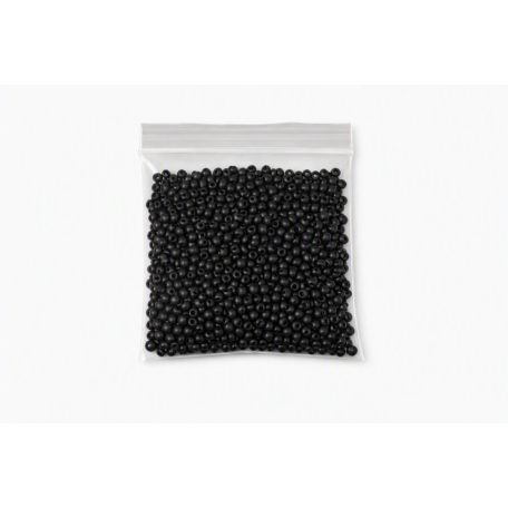 Fekete Miyuki kásagyöngy 2mm