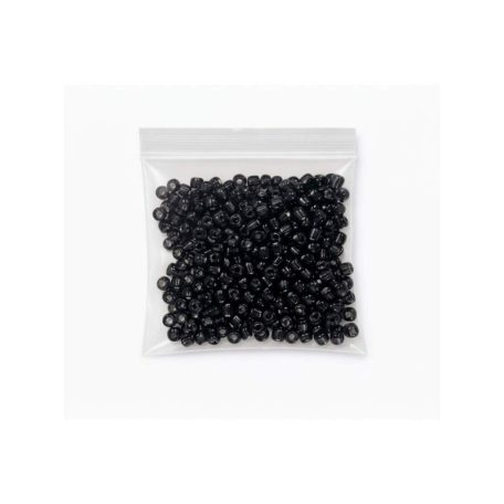 Fekete Miyuki kásagyöngy 4mm