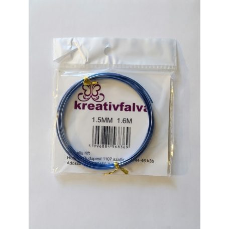 Gyöngyfűző drót kék 1,5mm/1,6m