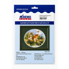 Keresztszemes hímzőszett kicsi/ cica