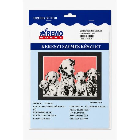 Keresztszemes hímzőszett kicsi/dalmata