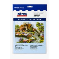Keresztszemes hímzőszett kicsi/ házikó