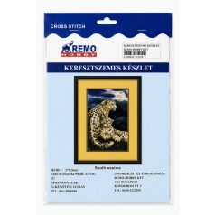 Keresztszemes hímzőszett kicsi/ jaguár