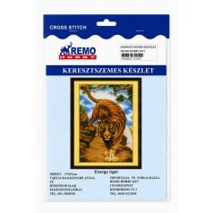 Keresztszemes himzőszett kicsi/tigris