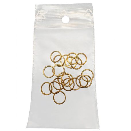 Szerelőkarika arany 10mm/20db