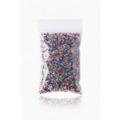 2,5mm vegyes üveggyöngy/kerek
