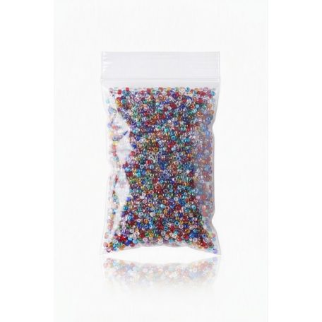 2,5mm vegyes üveggyöngy/kerek