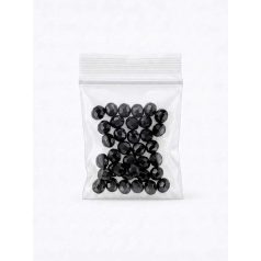 Üveggyöngy fekete 8mm